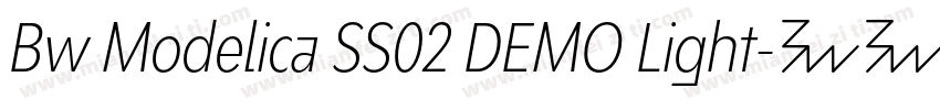Bw Modelica SS02 DEMO Light字体转换